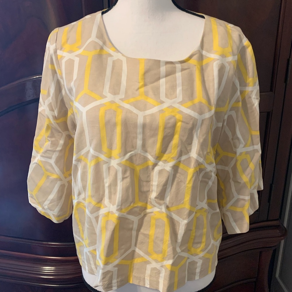 Appraisal Rayon Blend Crop Arm Blouse
